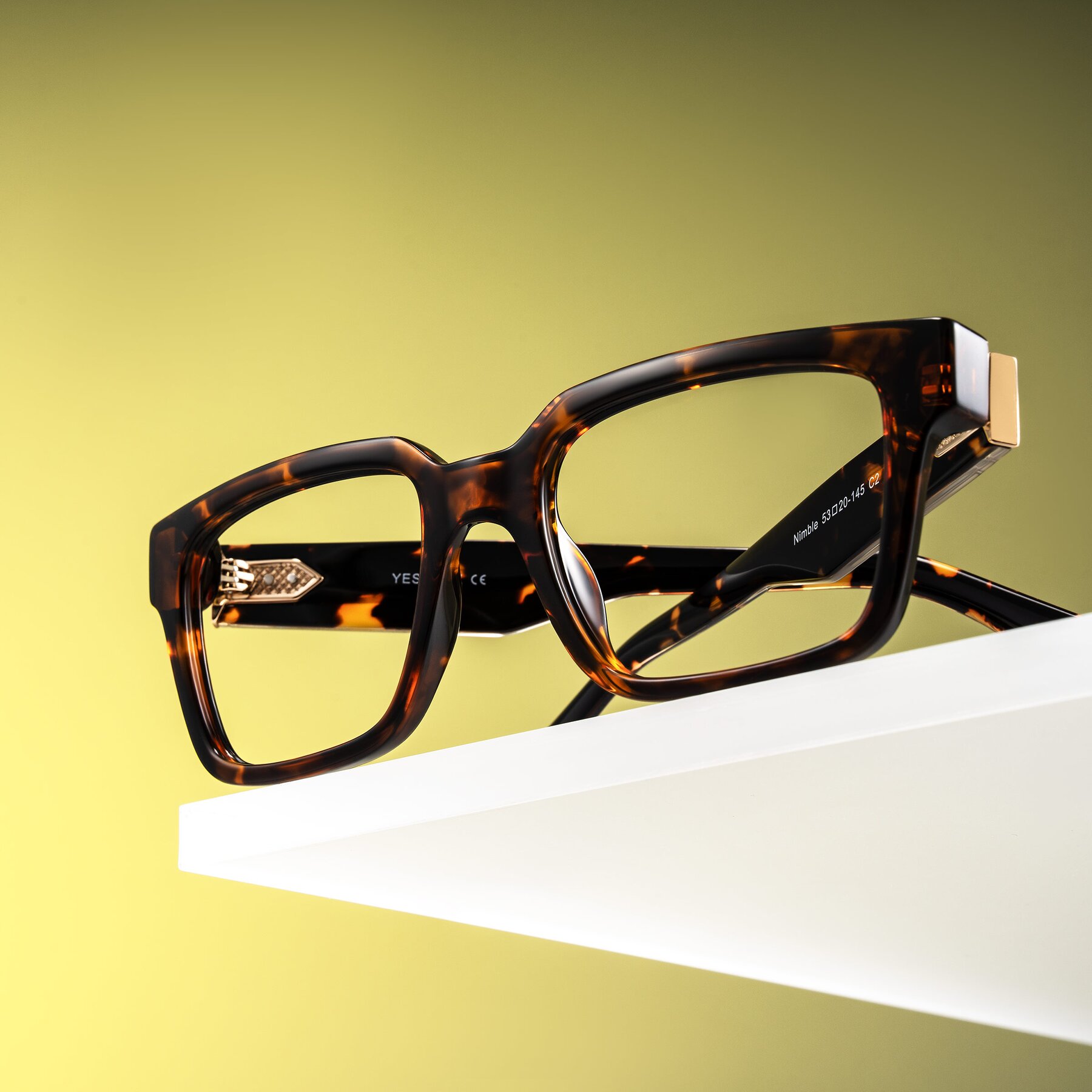 Lifestyle photography #2 of Nimble in Tortoise with Clear Eyeglass Lenses
