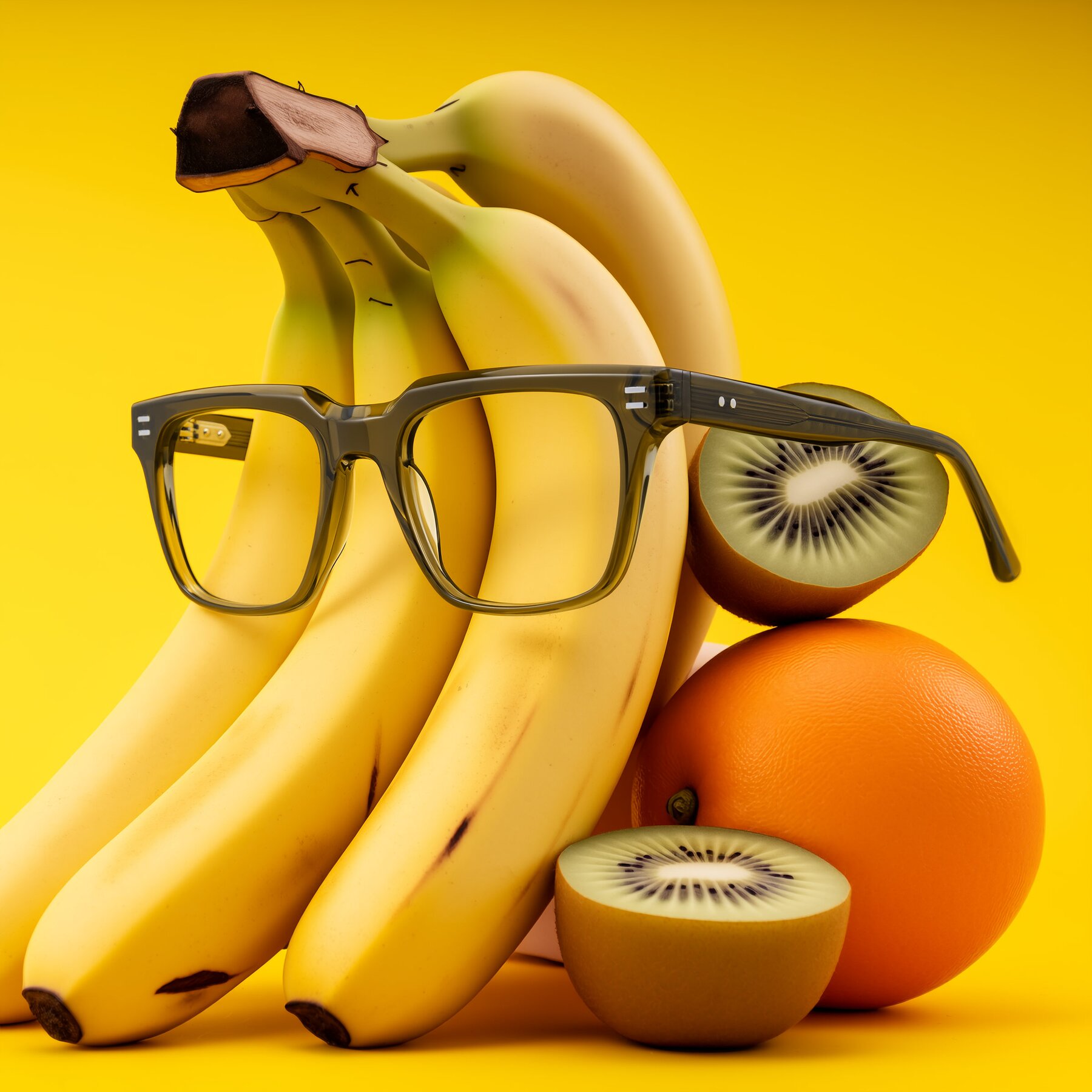 Lifestyle photography #1 of Bliss in Olive Brown with Clear Eyeglass Lenses