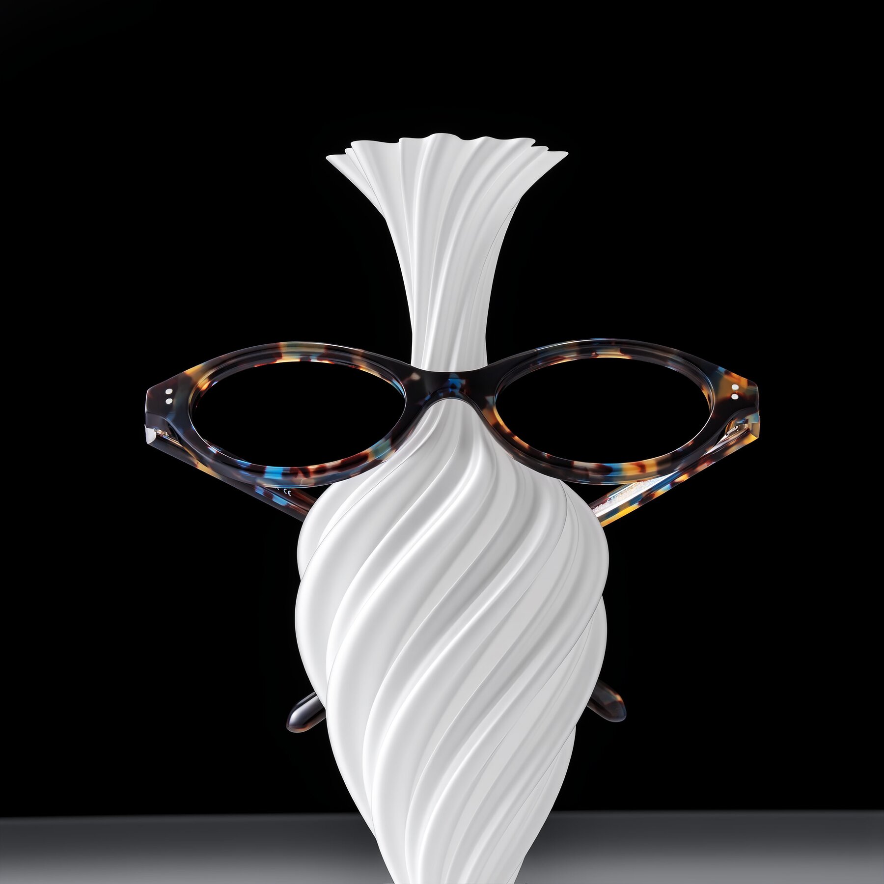 Lifestyle photography #1 of Prythian in Floral Tortoise with Clear Reading Eyeglass Lenses