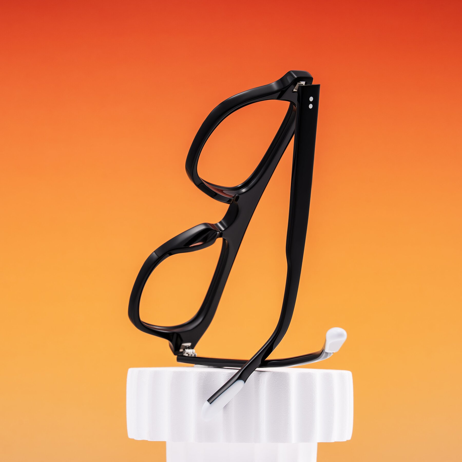 Lifestyle photography #2 of Fortalux in Black with Clear Reading Eyeglass Lenses