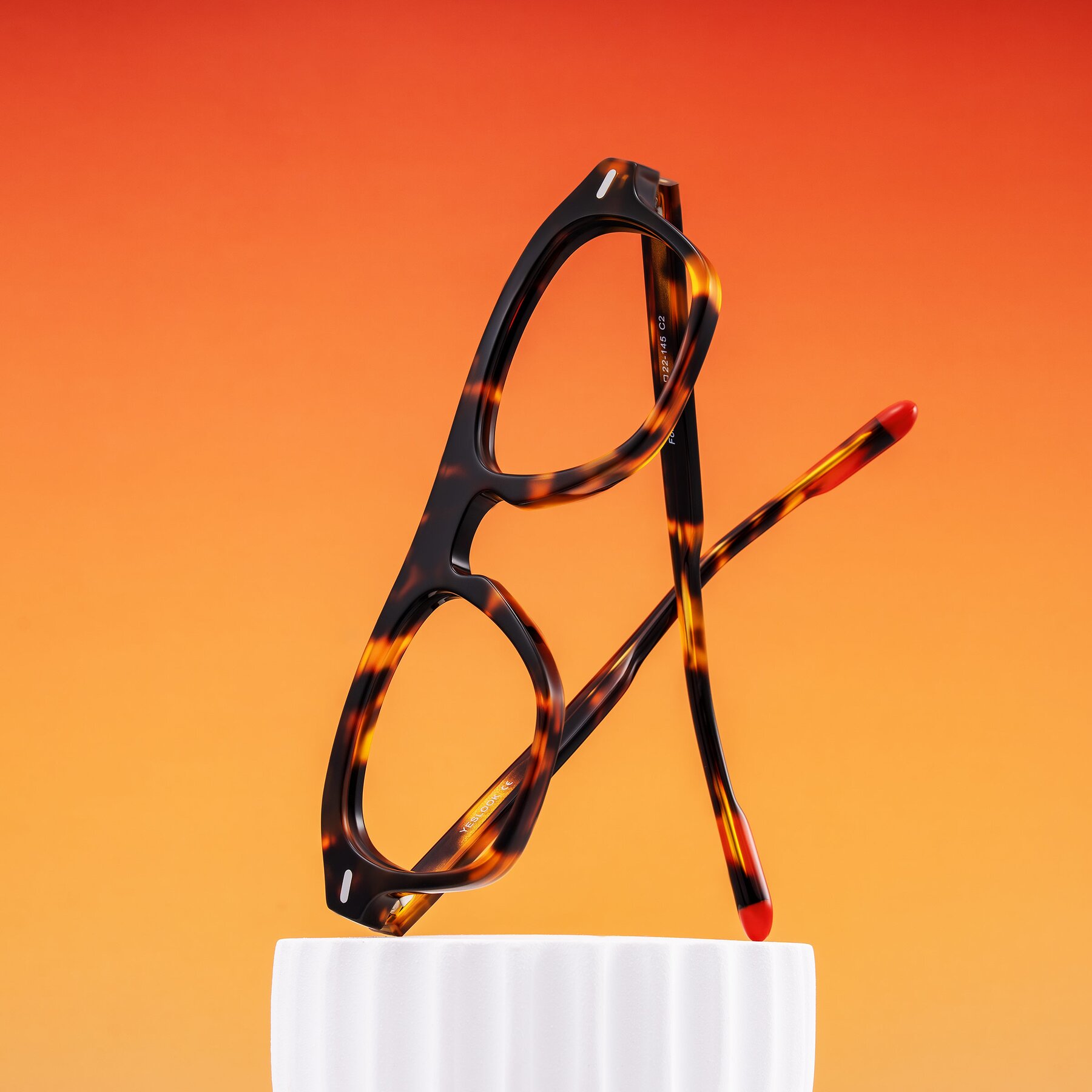 Lifestyle photography #1 of Fortalux in Tortoise with Clear Eyeglass Lenses