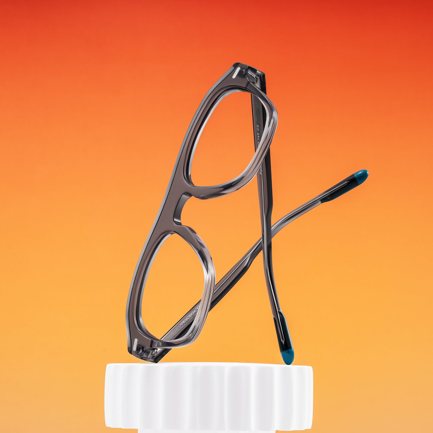 Lifestyle photography #1 of Fortalux in Gray with Clear Reading Eyeglass Lenses