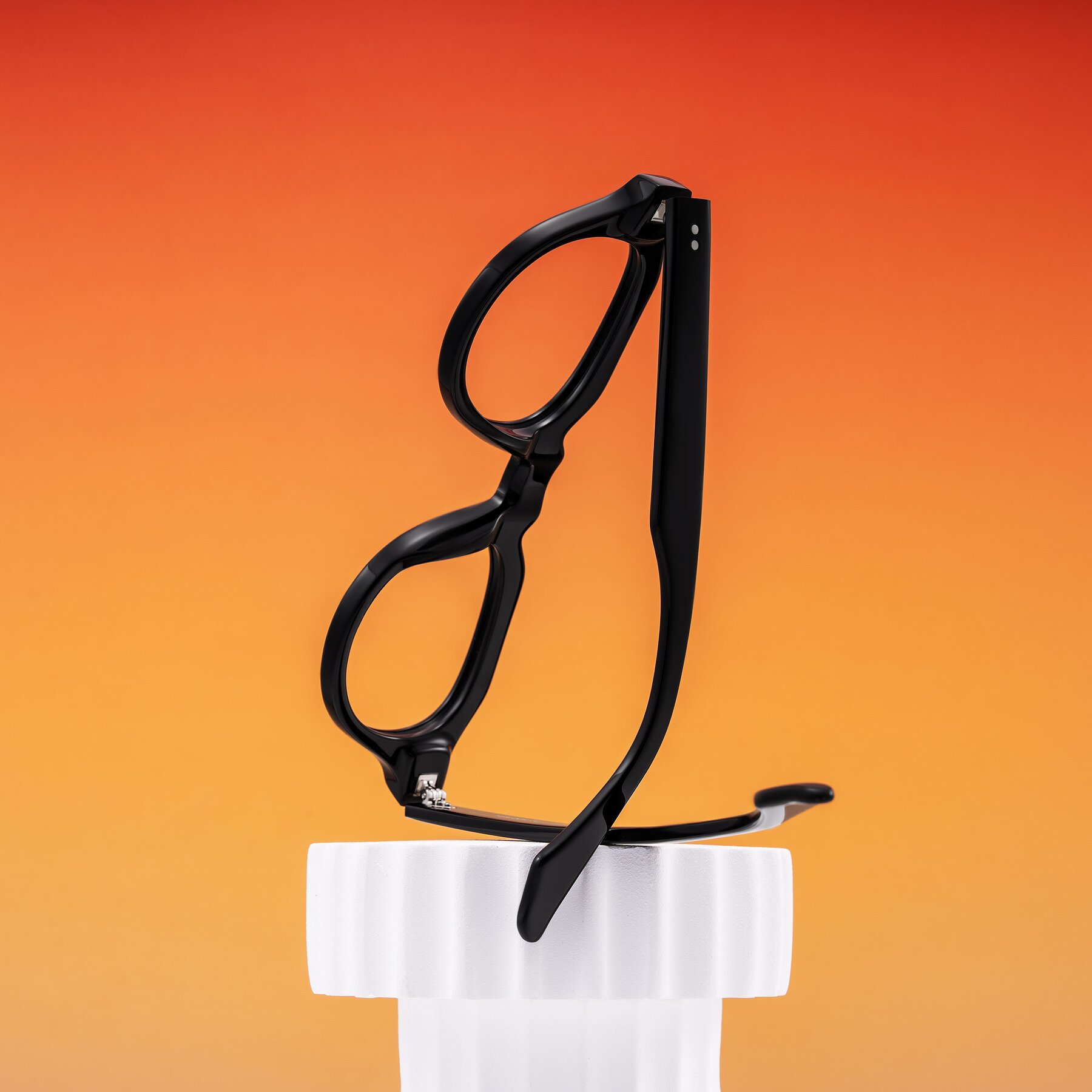 Lifestyle photography #1 of Ascend in Black with Clear Blue Light Blocking Lenses