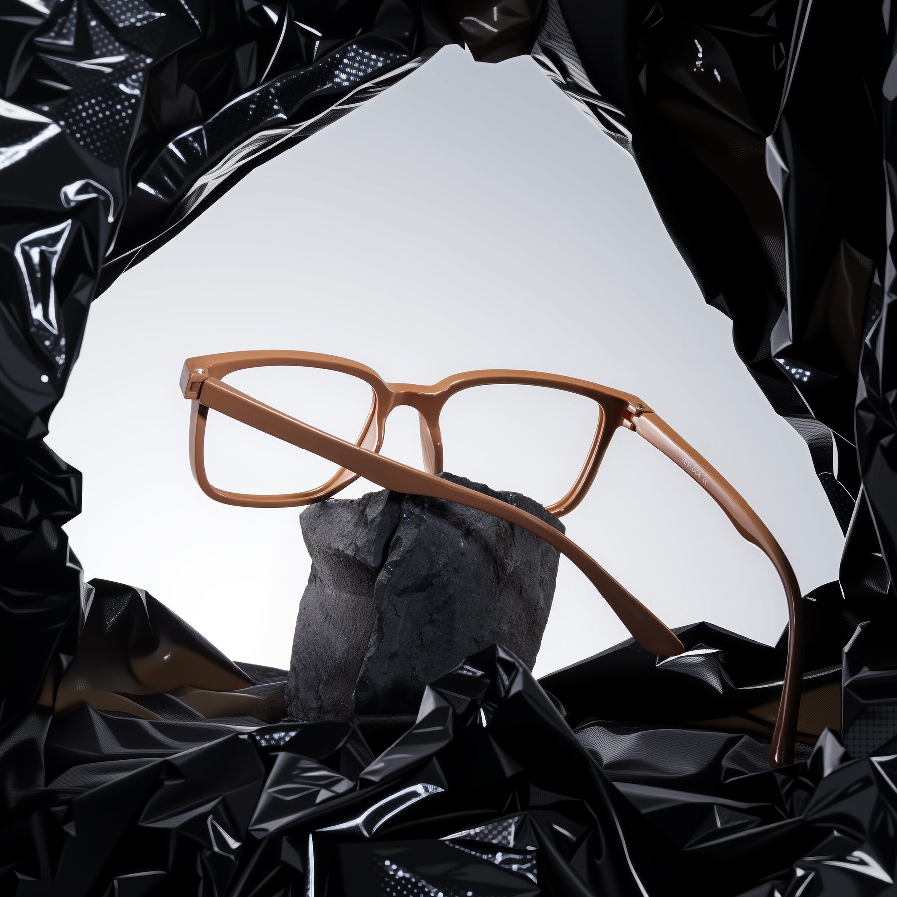 Lifestyle photography #1 of Joynton in Milk Chocolate with Clear Eyeglass Lenses
