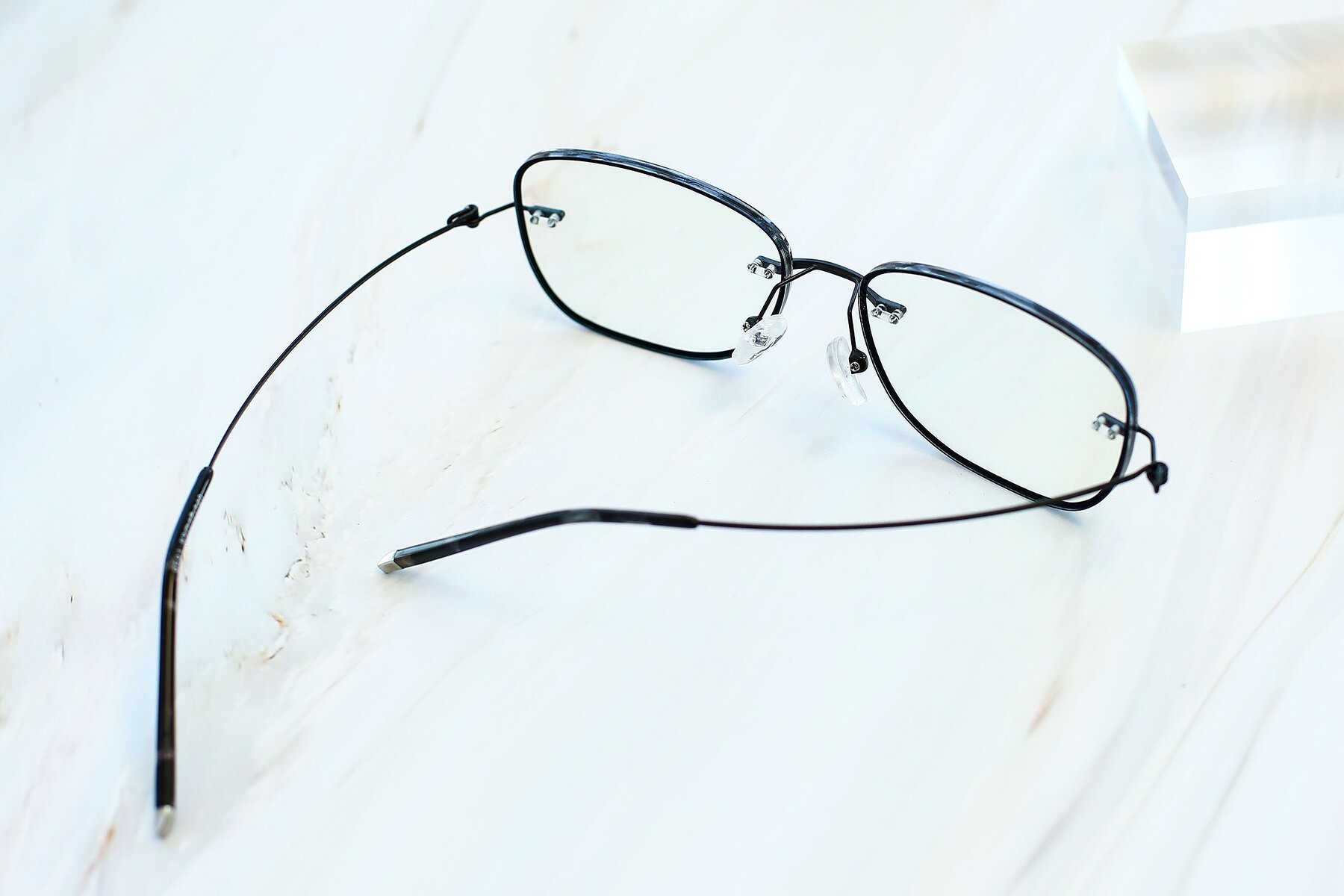 Lifestyle photography #3 of Y7002 in Black-Gunmetal with Clear Reading Eyeglass Lenses
