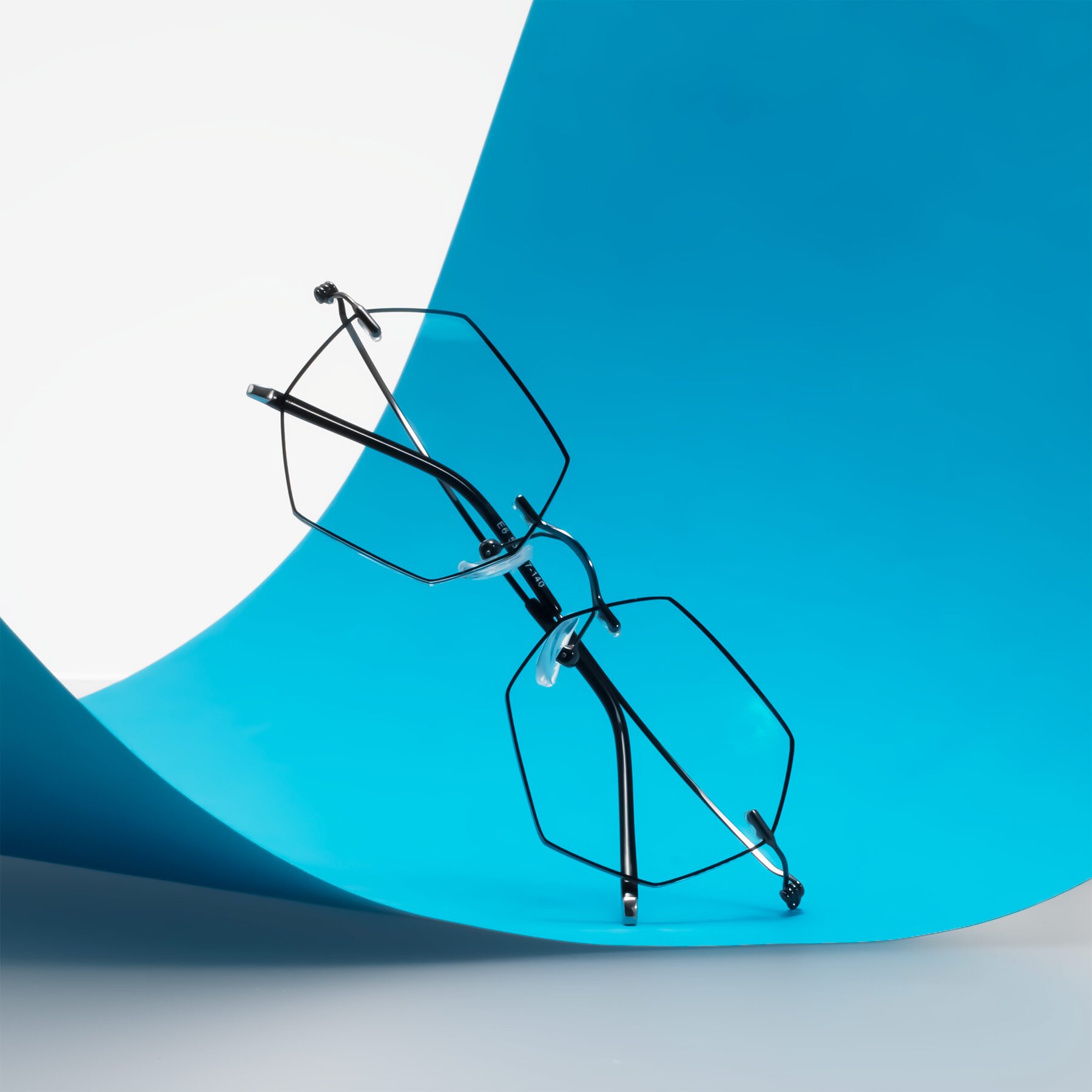 Lifestyle photography #1 of Y7003 in Black/Gunmetal with Clear Eyeglass Lenses