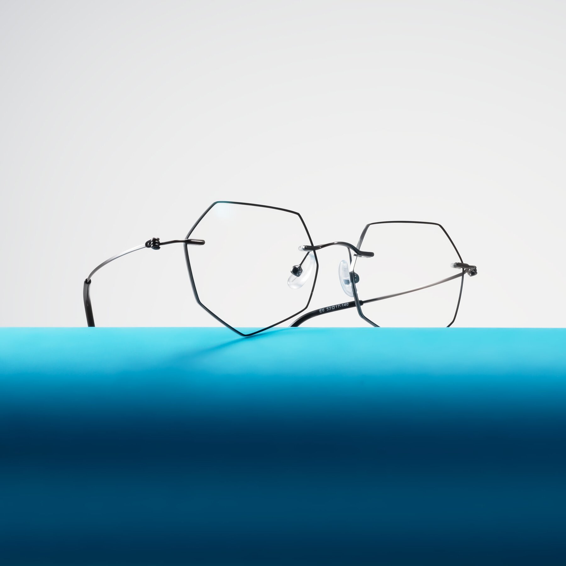 Lifestyle photography #2 of Y7003 in Black/Gunmetal with Clear Eyeglass Lenses