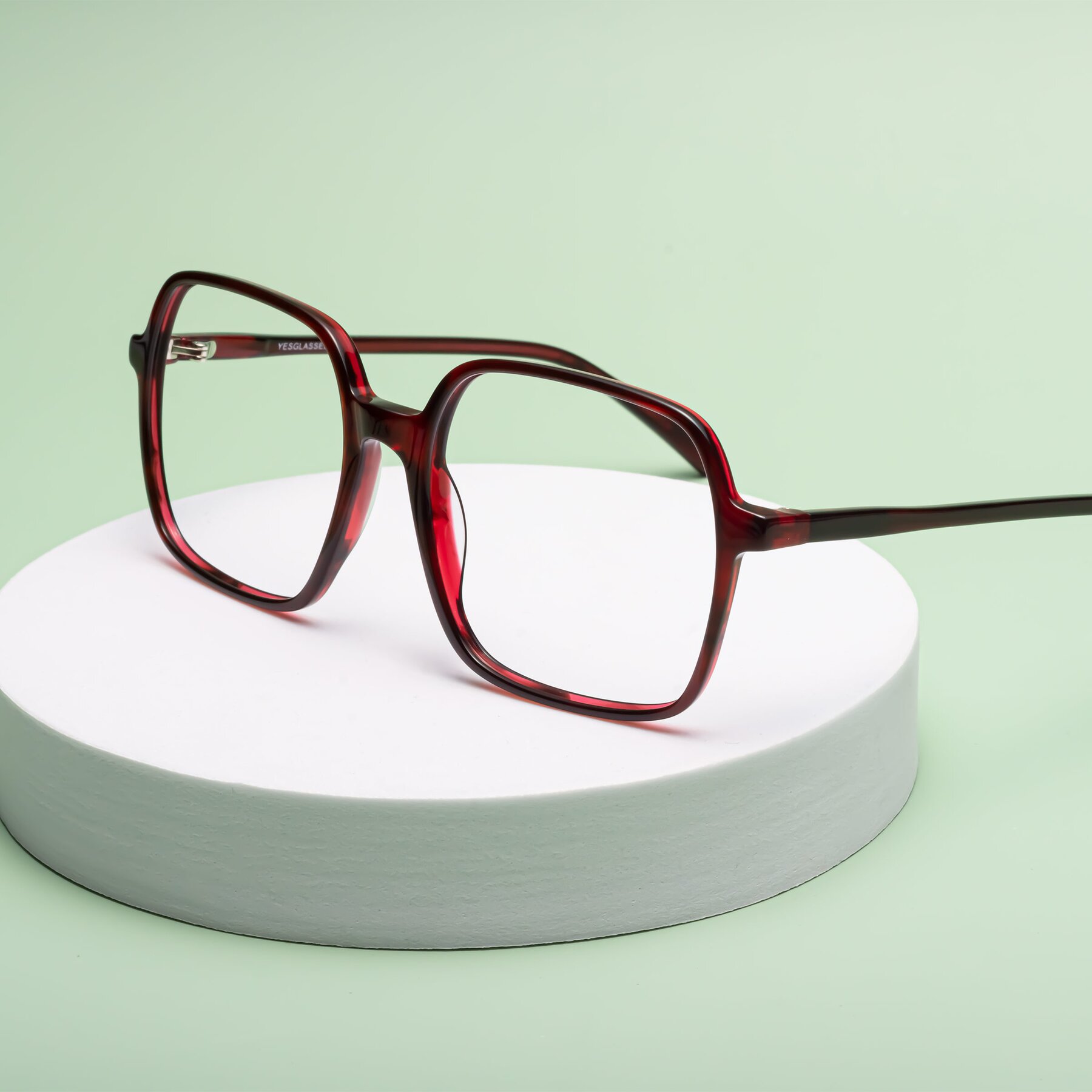 Wine Oversized Lightweight Square Reading Glasses - O'malley