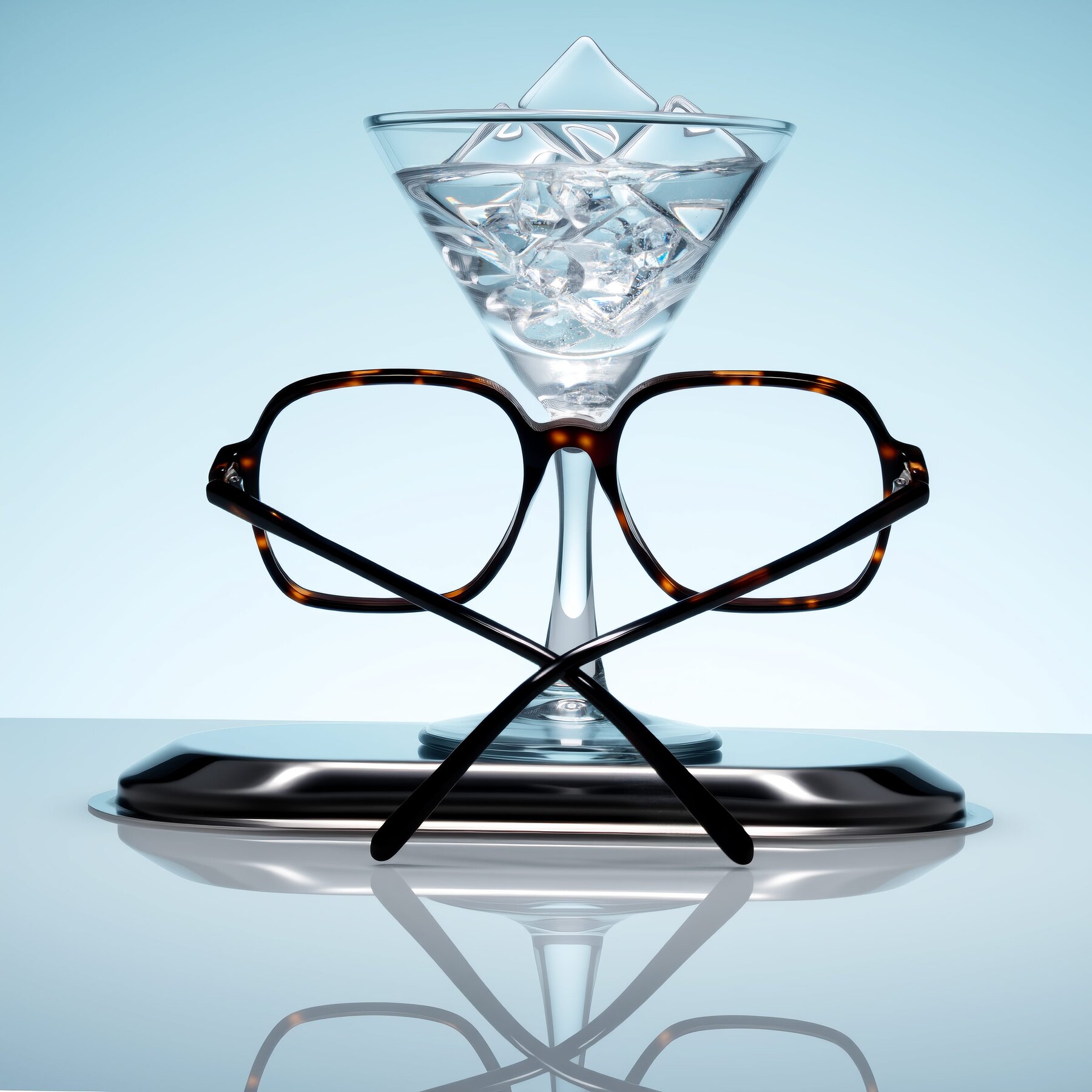 Lifestyle photography #1 of O'malley in Tortoise with Clear Reading Eyeglass Lenses