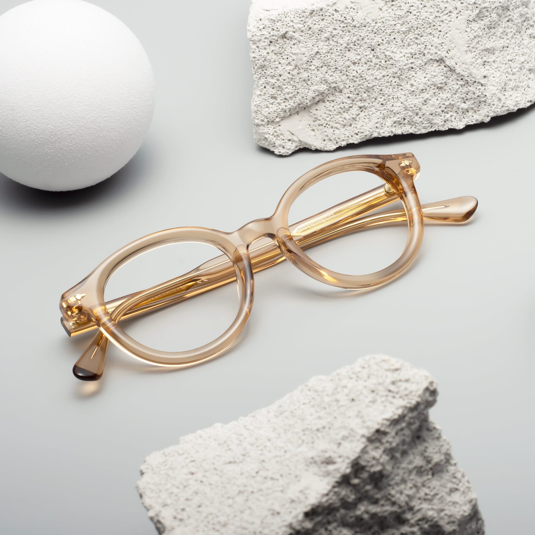 Lifestyle photography #1 of 1472 in Caramel with Clear Reading Eyeglass Lenses