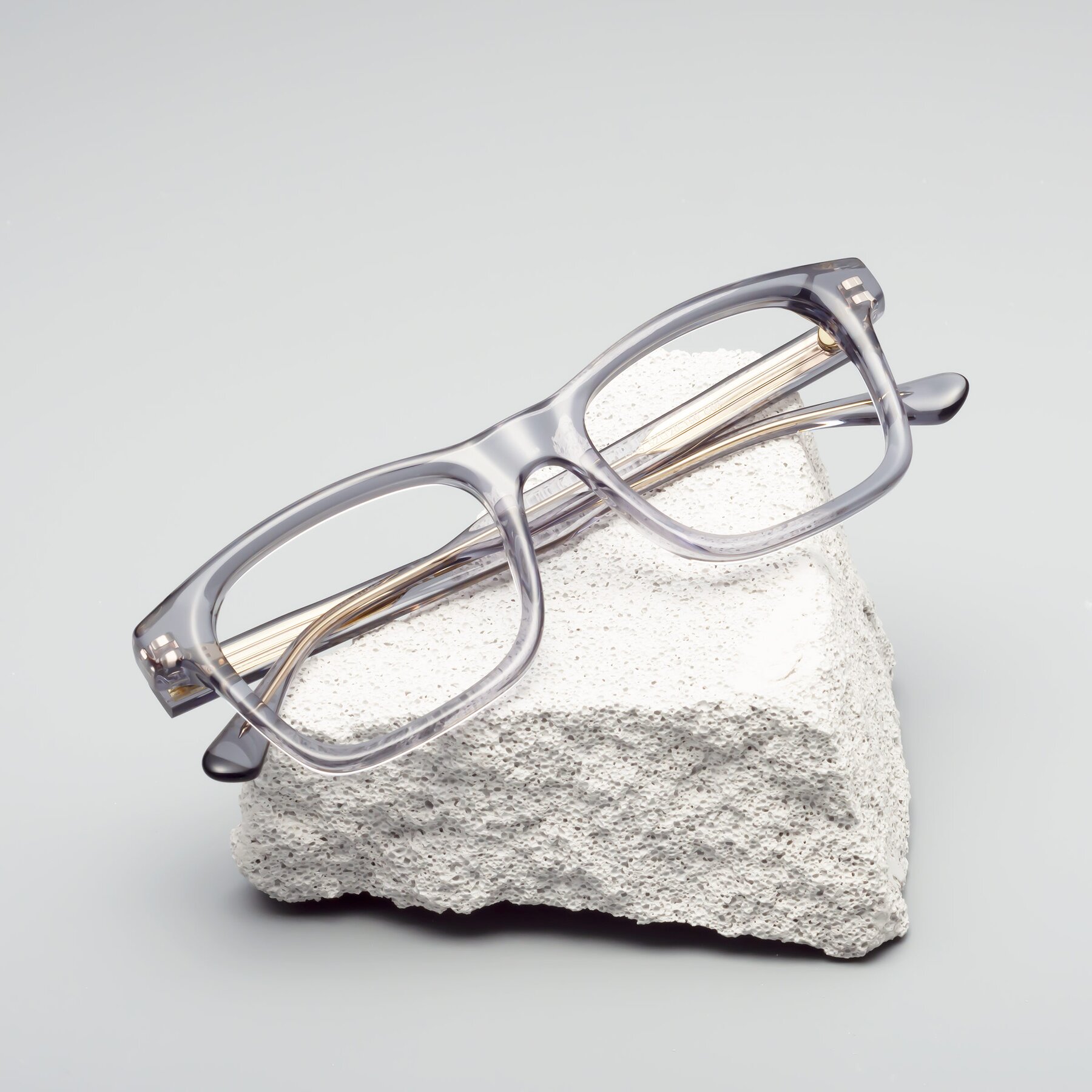 Lifestyle photography #1 of 1475 in Transparent Gray with Clear Eyeglass Lenses