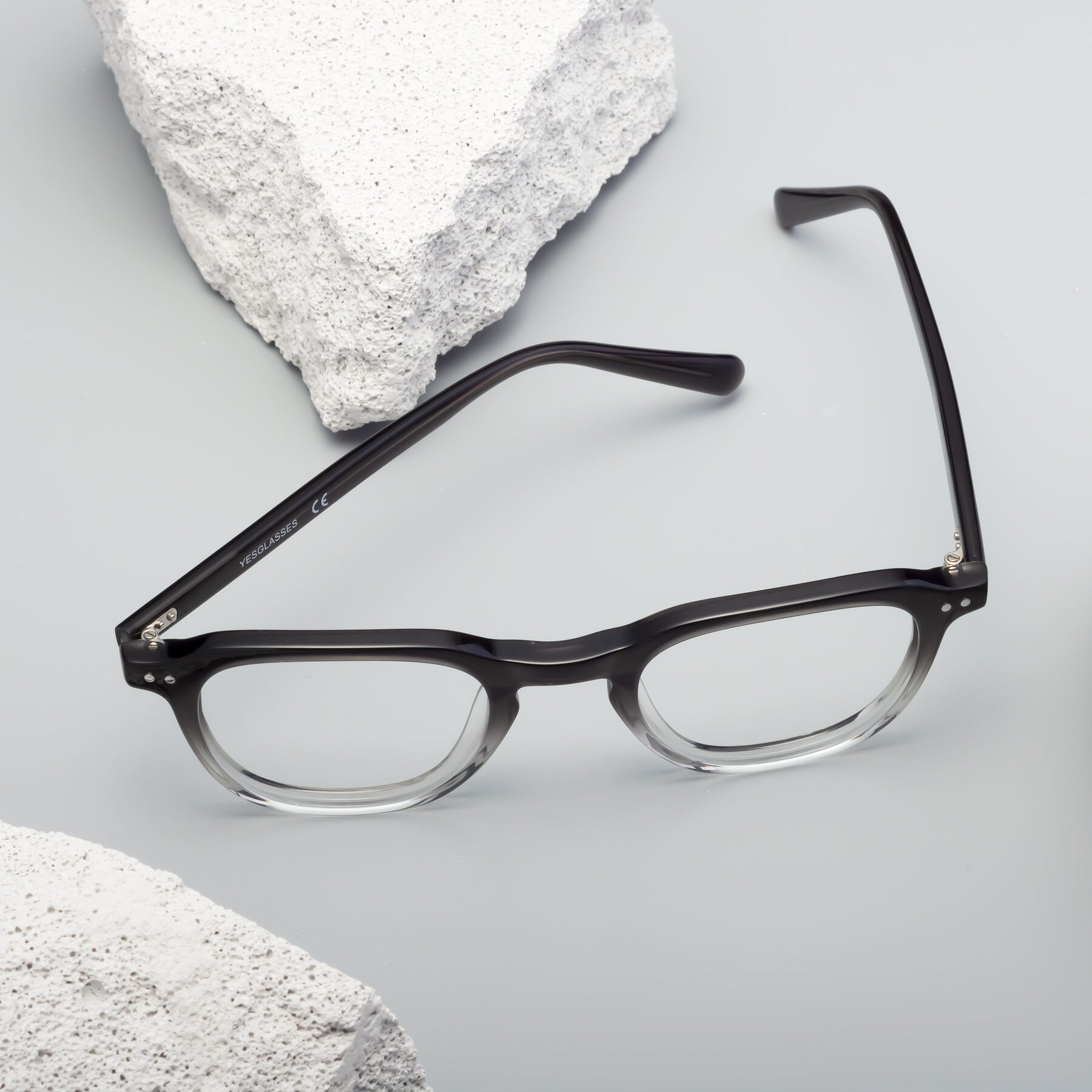 Lifestyle photography #2 of 1484 in Gradient Gray with Clear Eyeglass Lenses