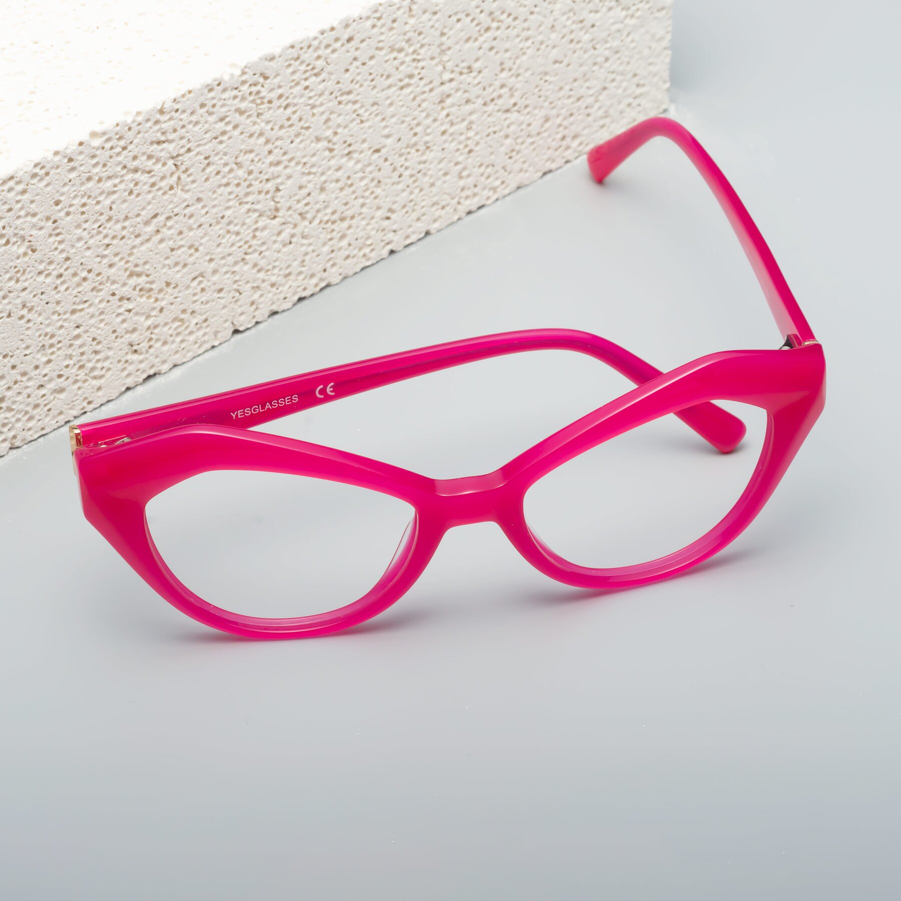 Women's lifestyle photography #2 of 1495 in Pink with Clear Reading Eyeglass Lenses