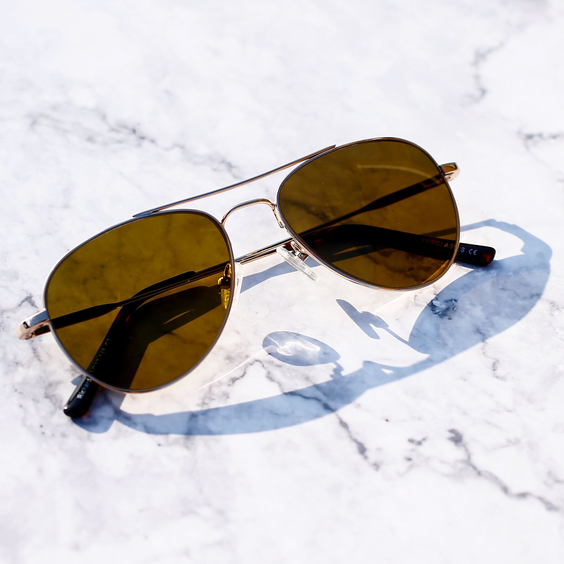 Lifestyle photography #2 of Richard in Gold with Brown Polarized Lenses