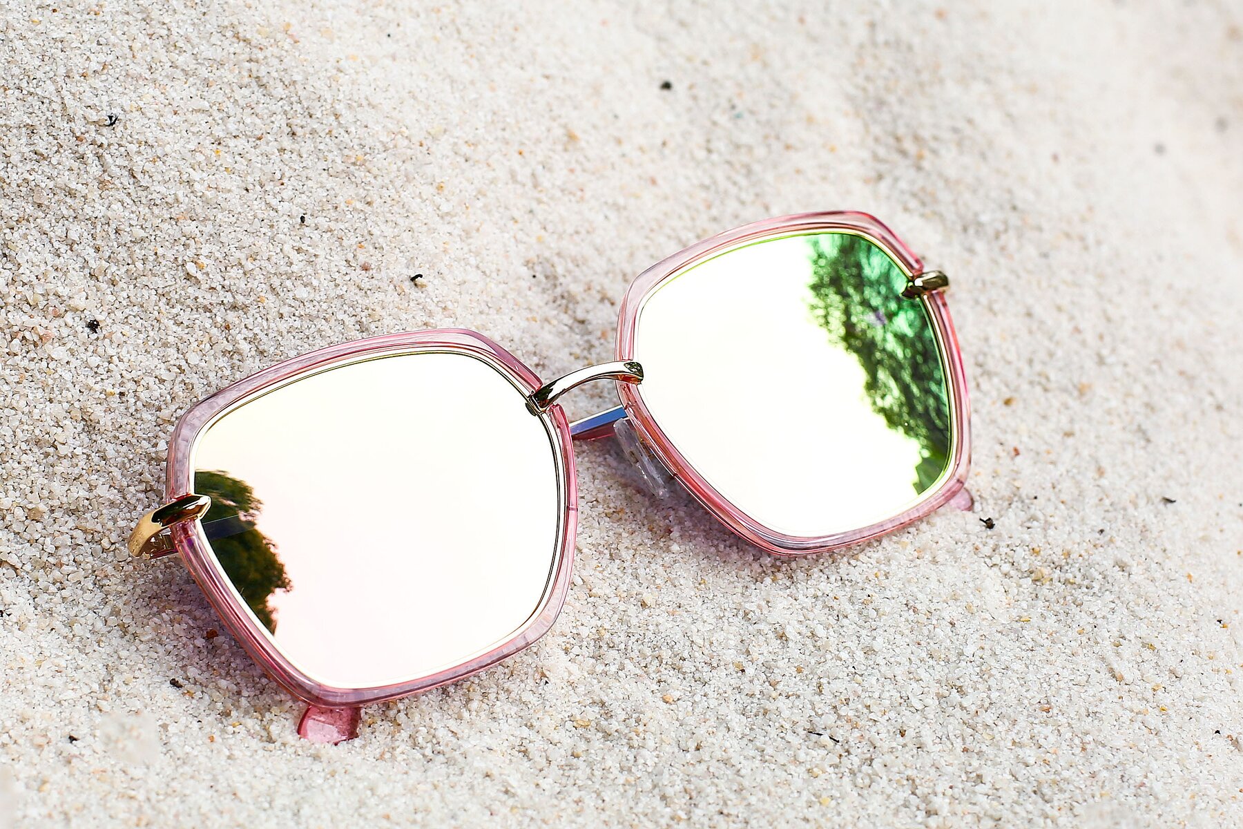 Women's lifestyle photography #1 of 5847 in Pink-Gold with Gold Mirrored TAC Lenses