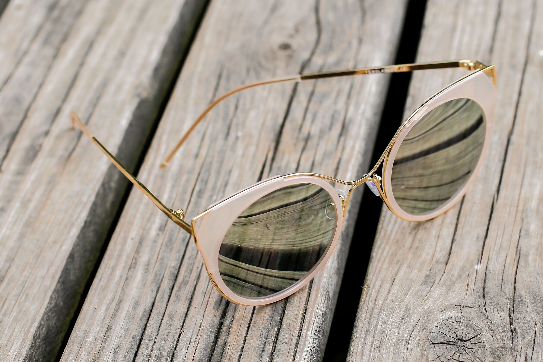 Women's lifestyle photography #2 of 1833 in Brown-Gold with Gold Mirrored TAC Lenses